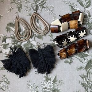 Vintage inspired earthy jewelry bundle | textural jewelry | handmade